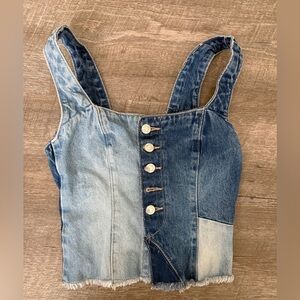 Zara denim top!